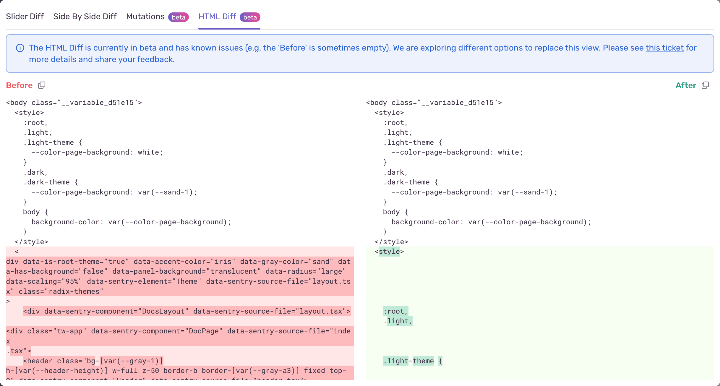 html diff tool